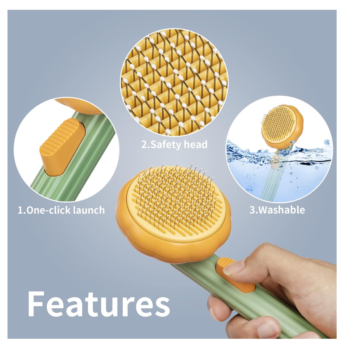 Miniatura 4 de Peine Removedor Pelo Gato Redondo